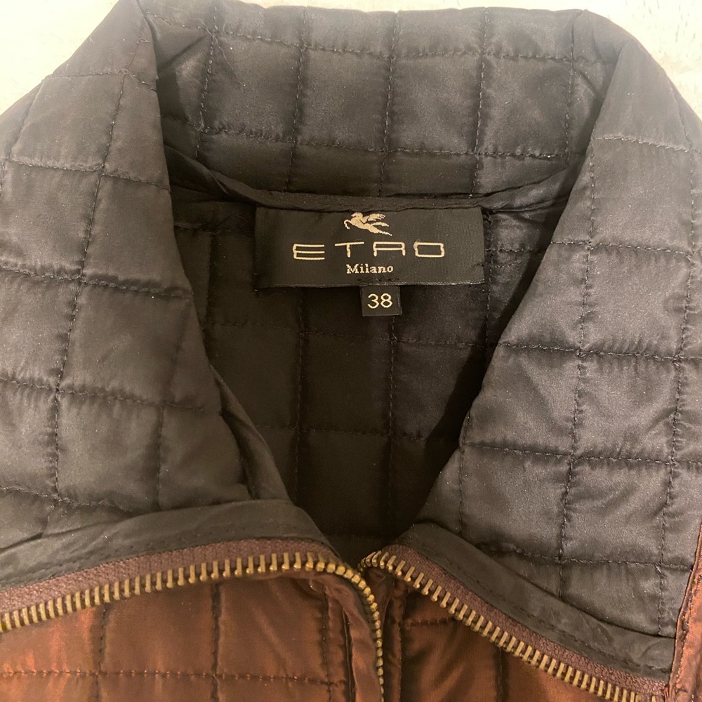 Brown Etro brown jacket with belt